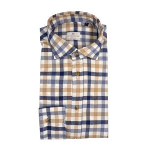 camicia in flanella fantasia a quadri